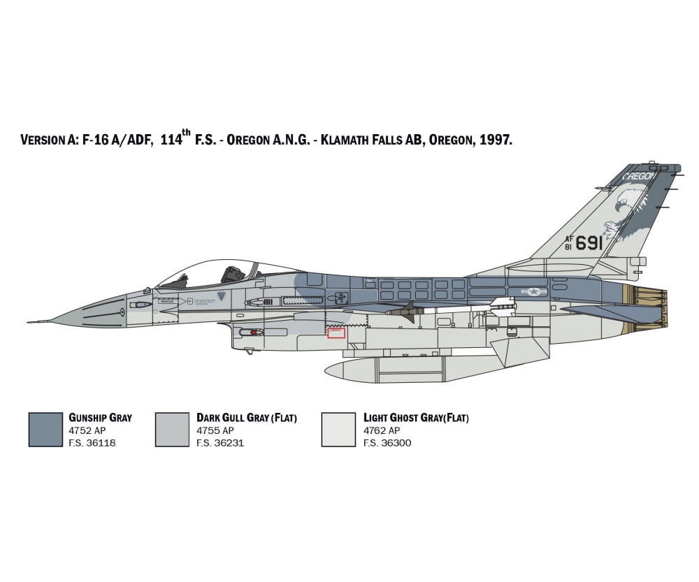 Italeri 1:48 F-16A Fighting Falcon