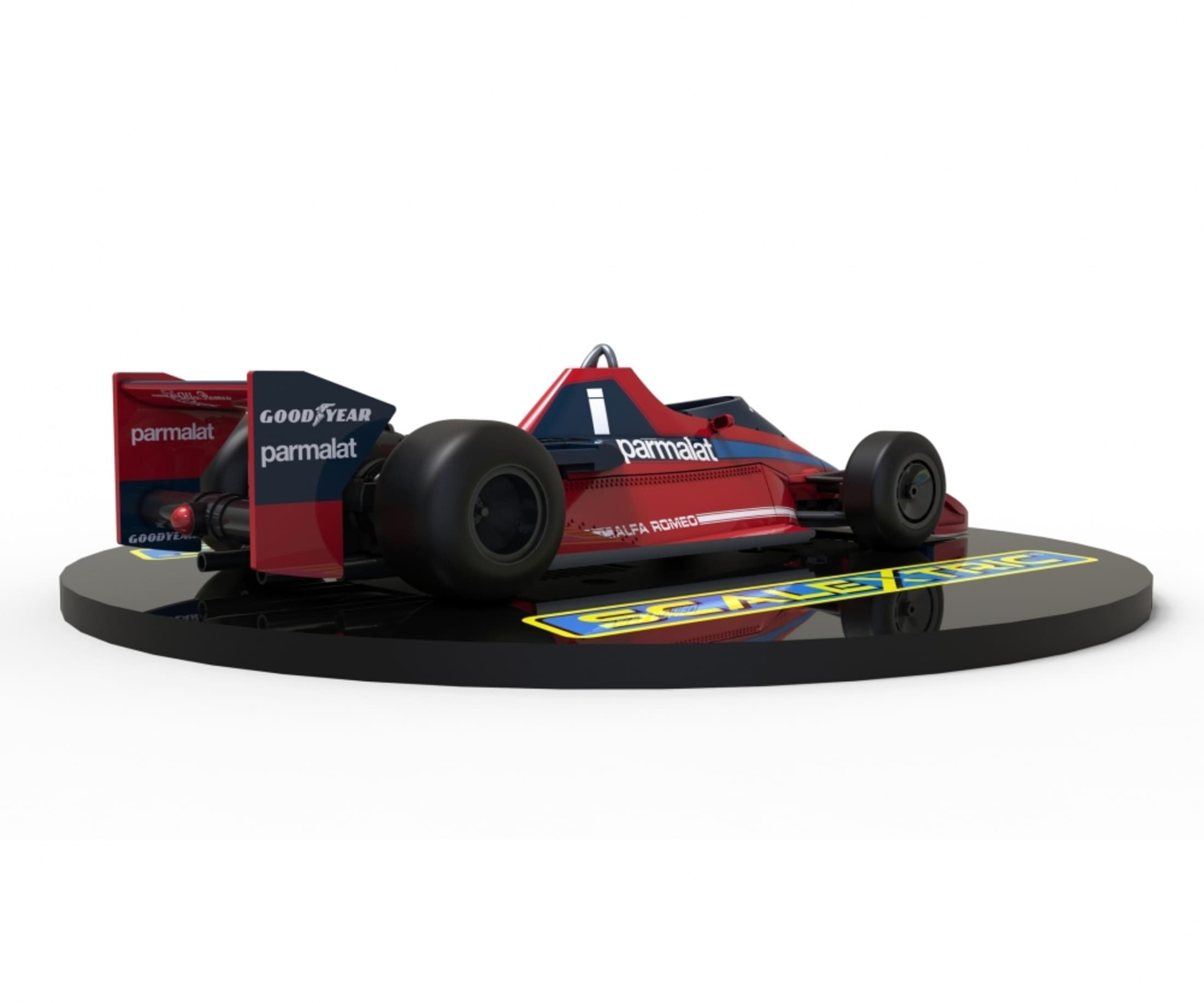 Scalextric 1:32 Brabham BT45 Lauda Itali Slotcar - Rennbahnauto