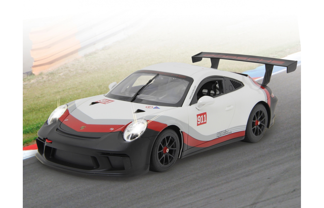 Jamara RC Auto Porsche 911 GT3 Cup 1:14 weiß 27MHz