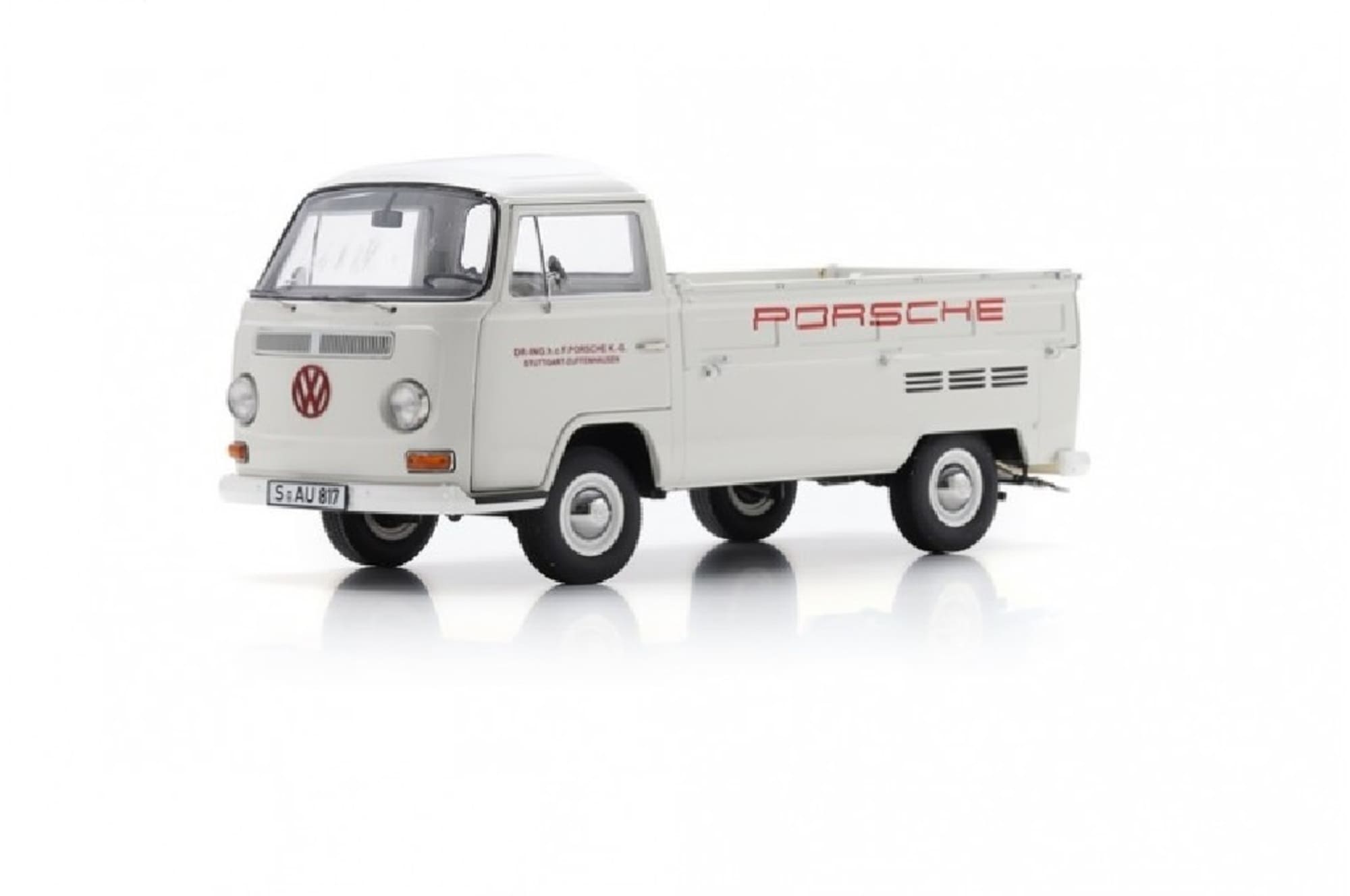 Schuco VW T2a Pritsche Pickup Porsche 1_18 Sammlermodell