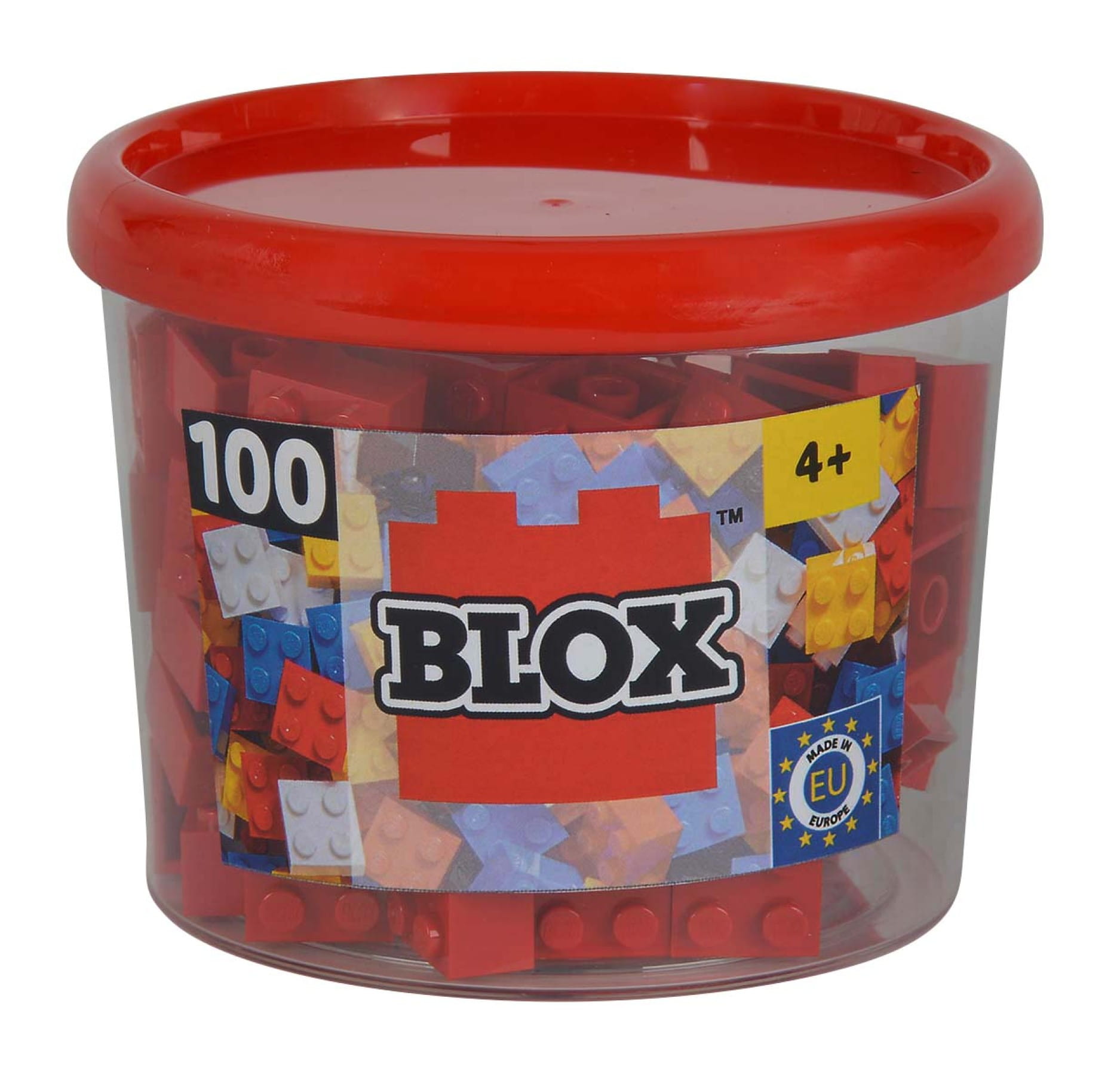 Androni Bausteine Blox 100 rot 4er Steine in Box