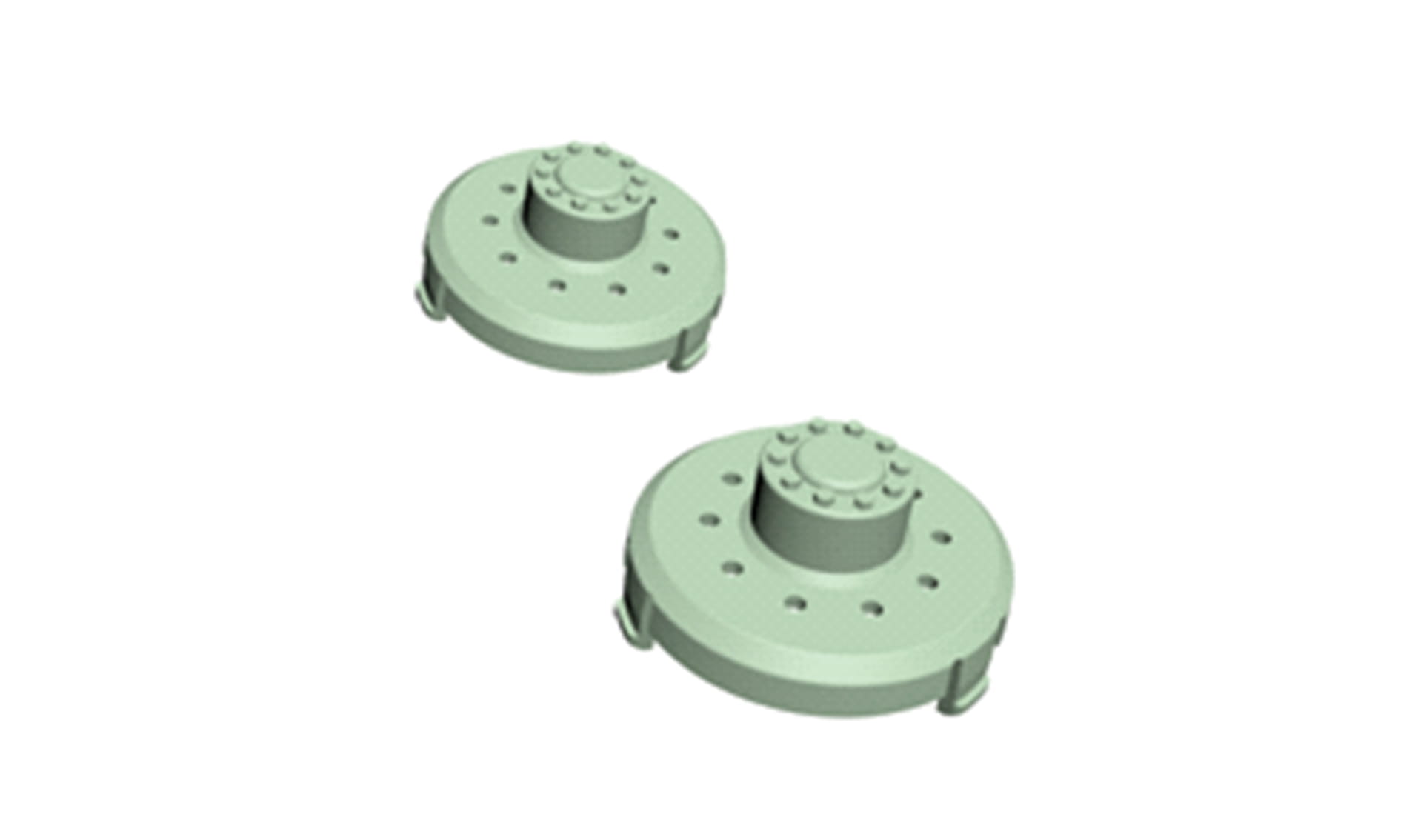 Amewi Radkappen gruen fuer 8x8 Truck - RC-Zubehoer