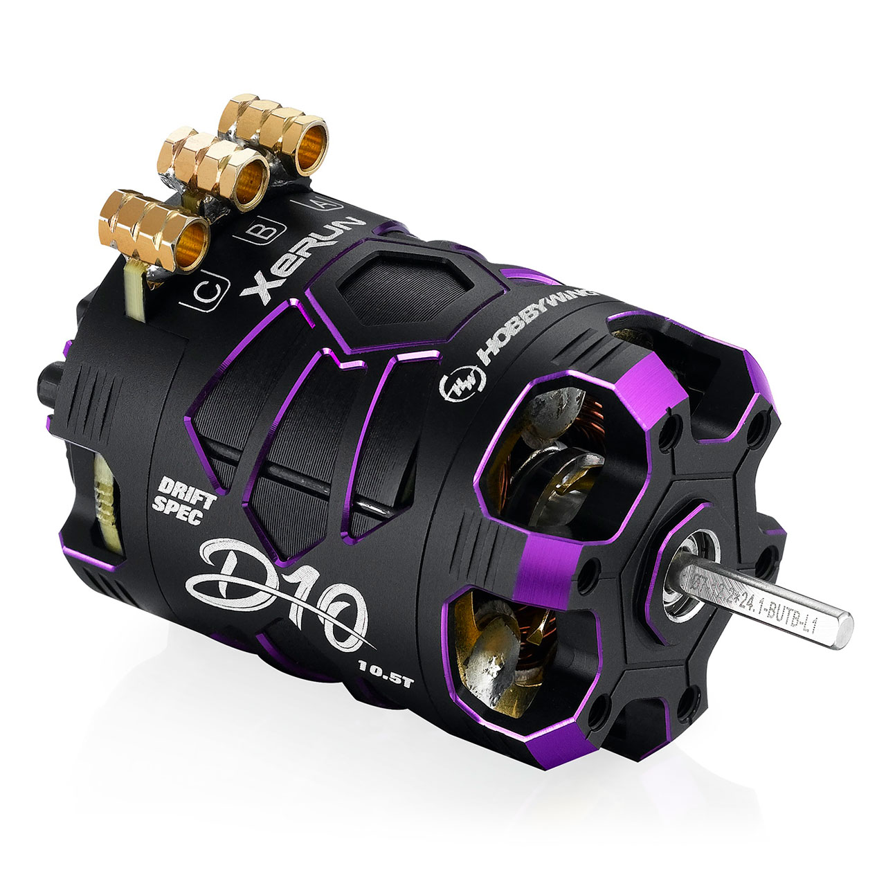 Hobbywing Xerun D10 Brushless Drift Motor 10.5T Violett - RC-Zubehoer