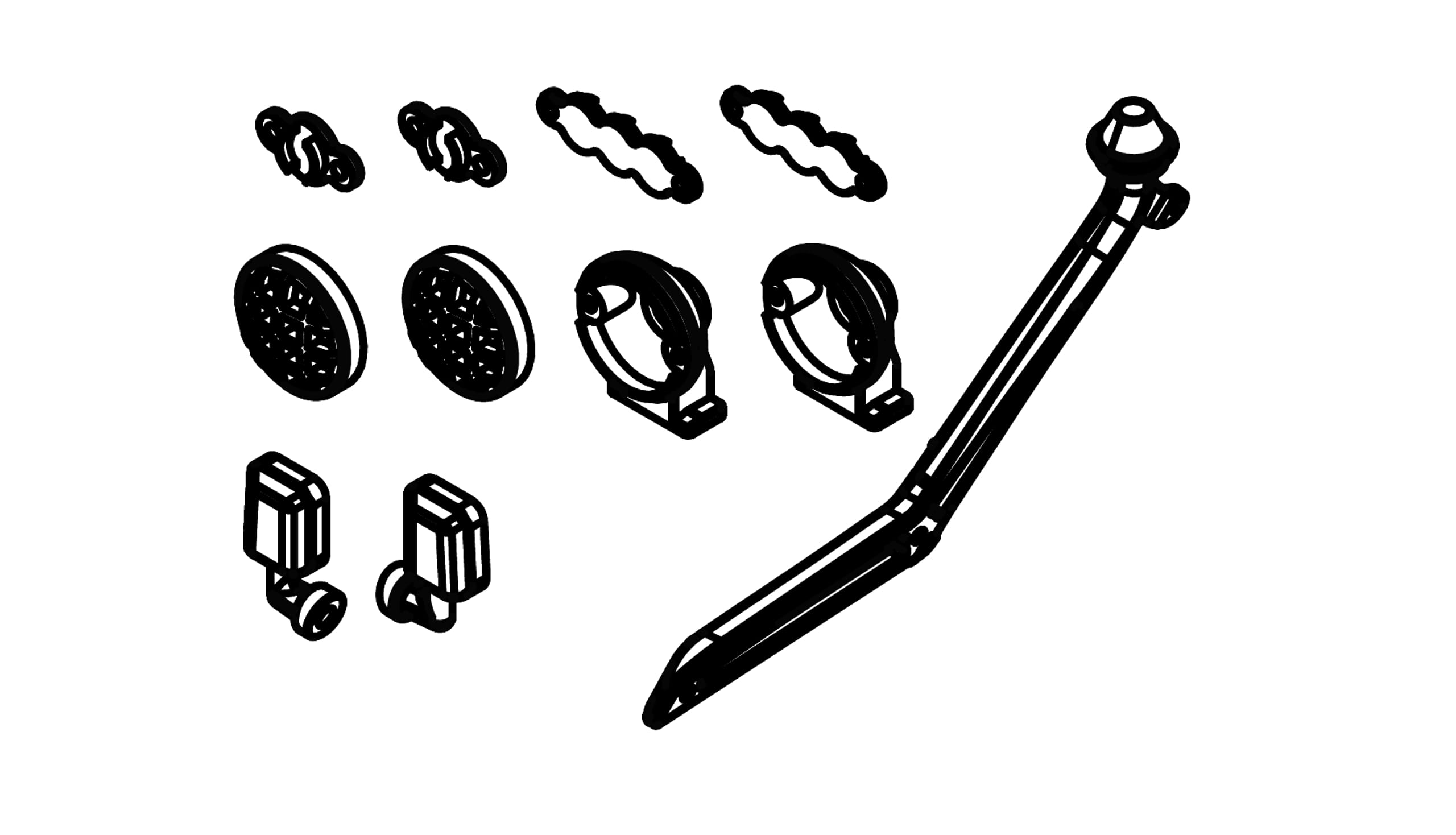 Amewi Karosserie Anbauteile Set 2 - RC-Zubehoer