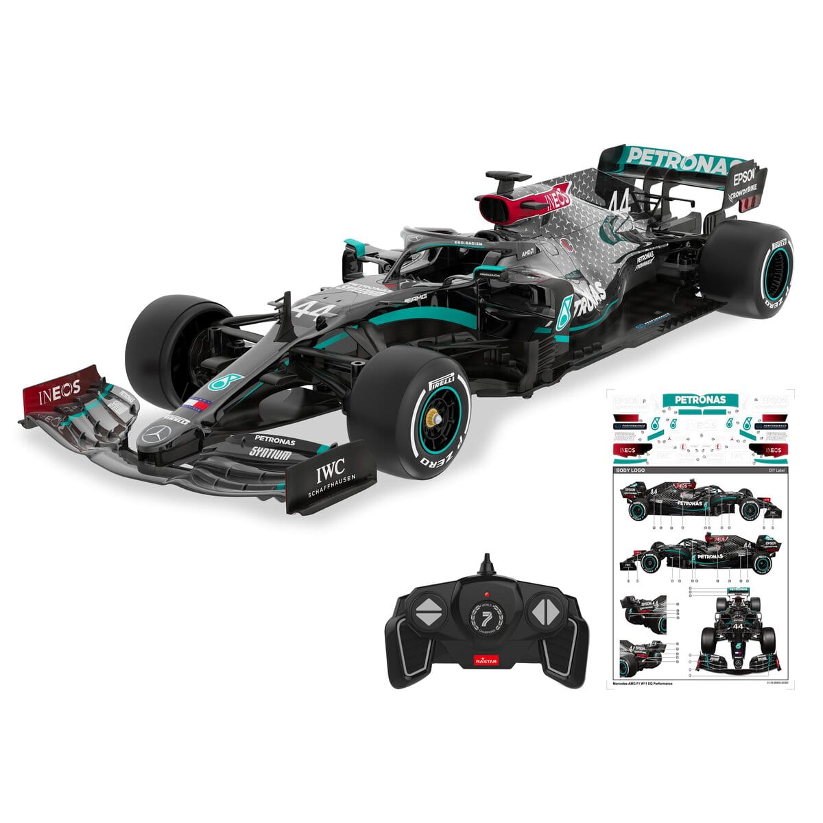 Jamara Mercedes-AMG F1 W11 EQ Performance 1:18 schwarz 2,4GHz