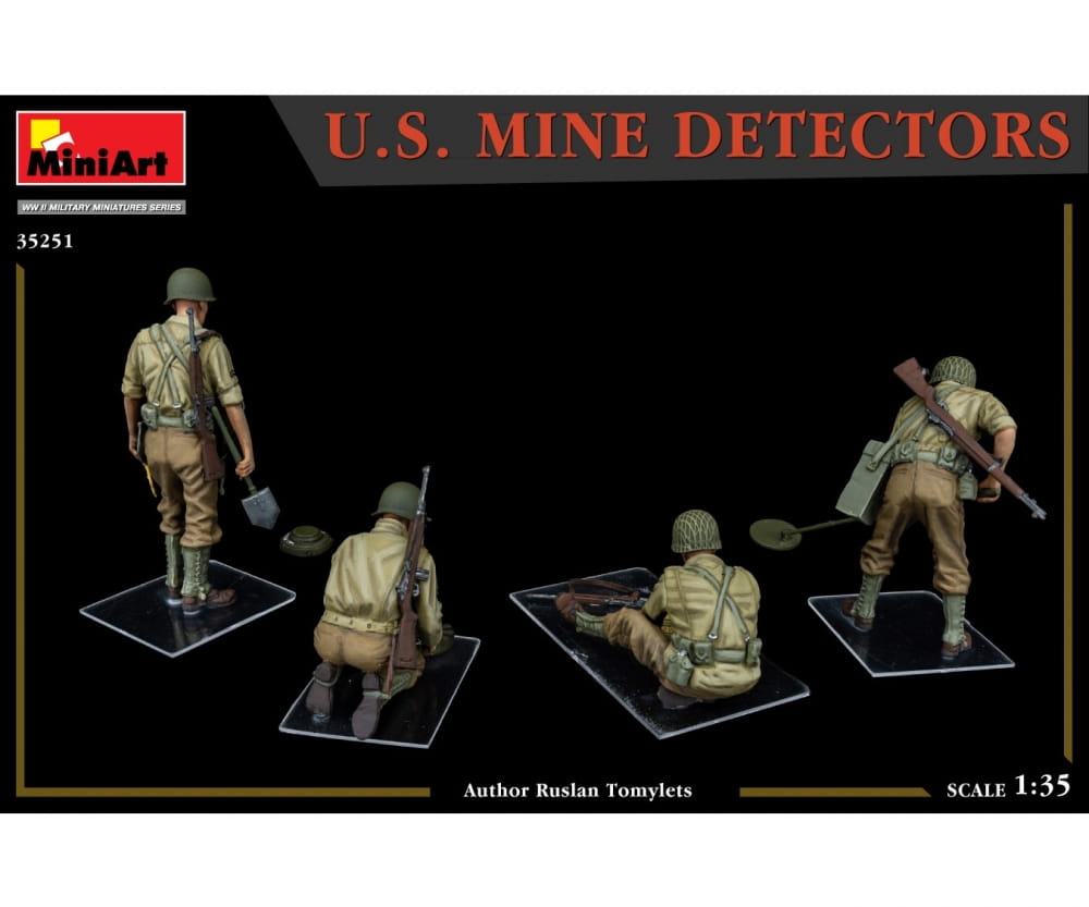 MiniArt 1:35 Figur US Minensucher (4) Plastik Modellbausatz