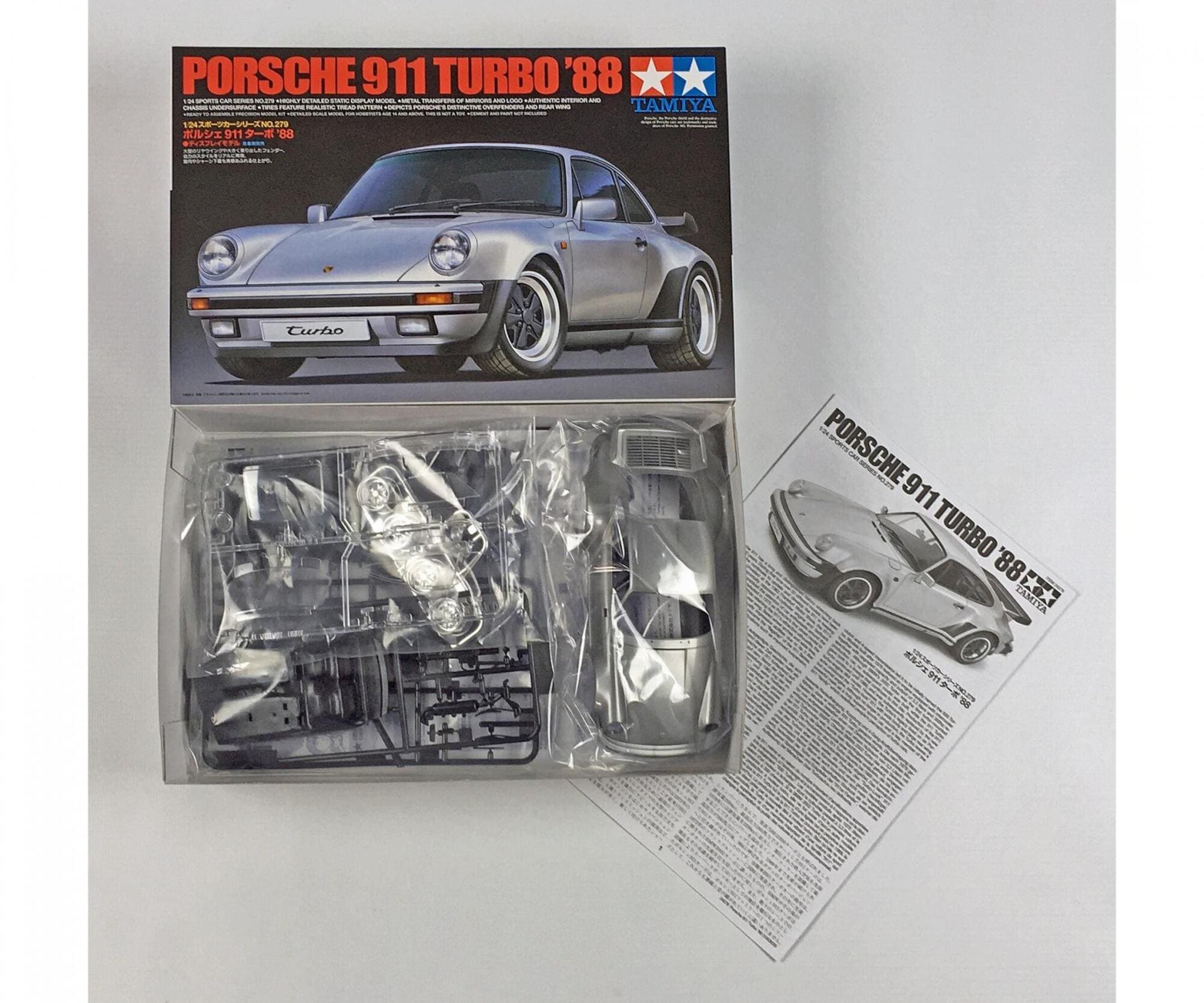 Tamiya 1_24 Porsche 911 Turbo 1988 Modellbausatz - Strassenversion