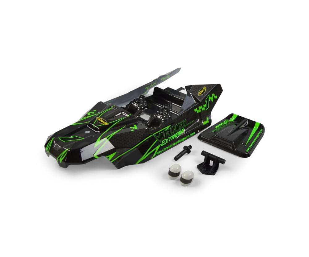 carson 1 8 virus extreme karosserie halter Carson 1_8 Virus Extreme Karosserie _ Halter Set gruen - RC-Zubehoer
