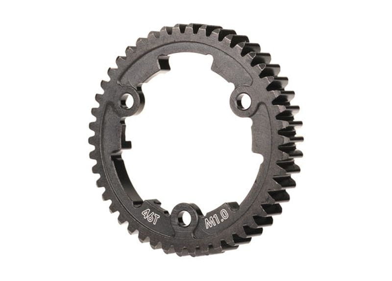 Traxxas Hauptzahnrad 46 Zaehne Stahl breit 1.0 Pitch metrisch - RC-Zubehoer