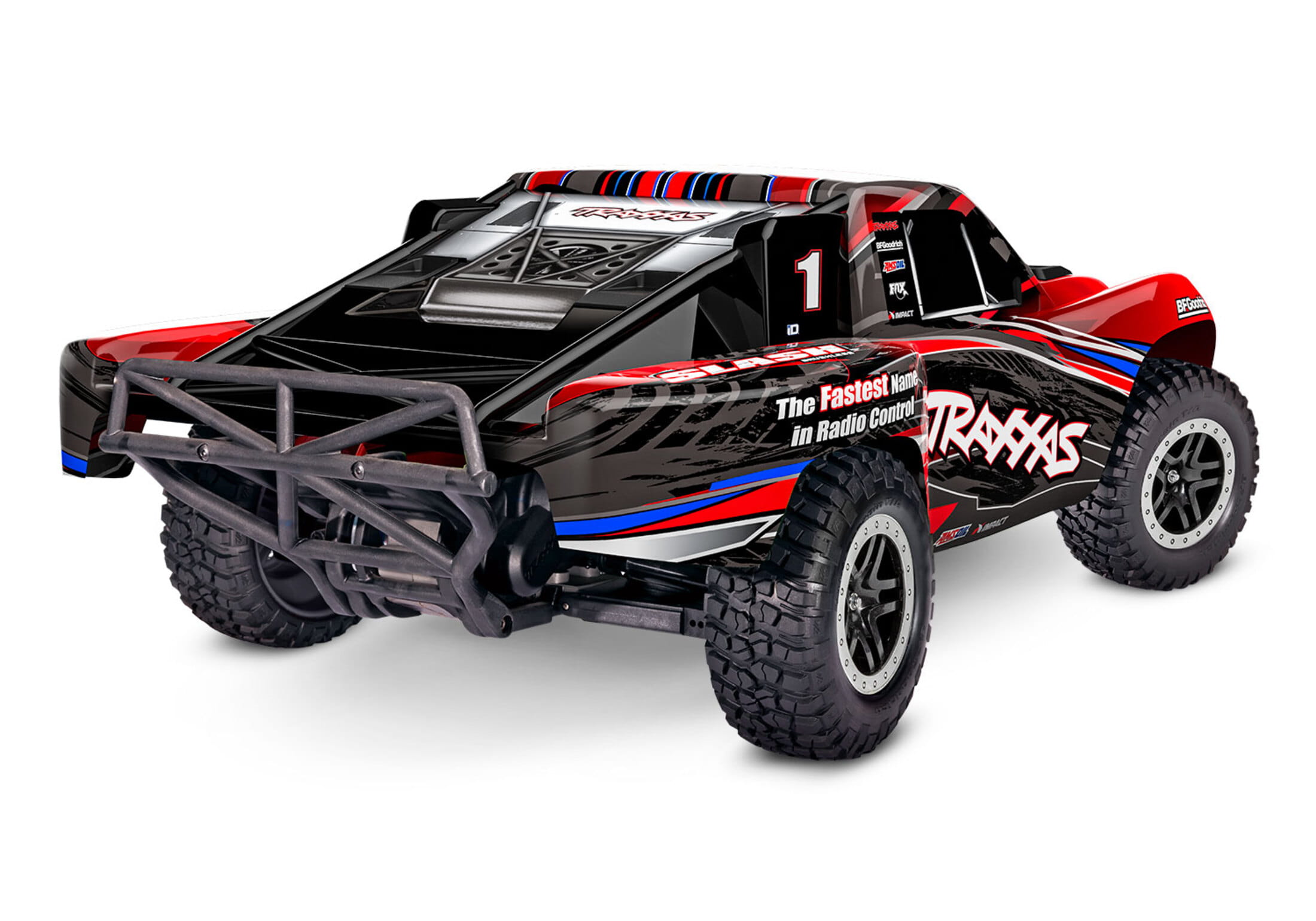 traxxas slash brushless rtr short course truck rot mit lipo akku und 4a lader