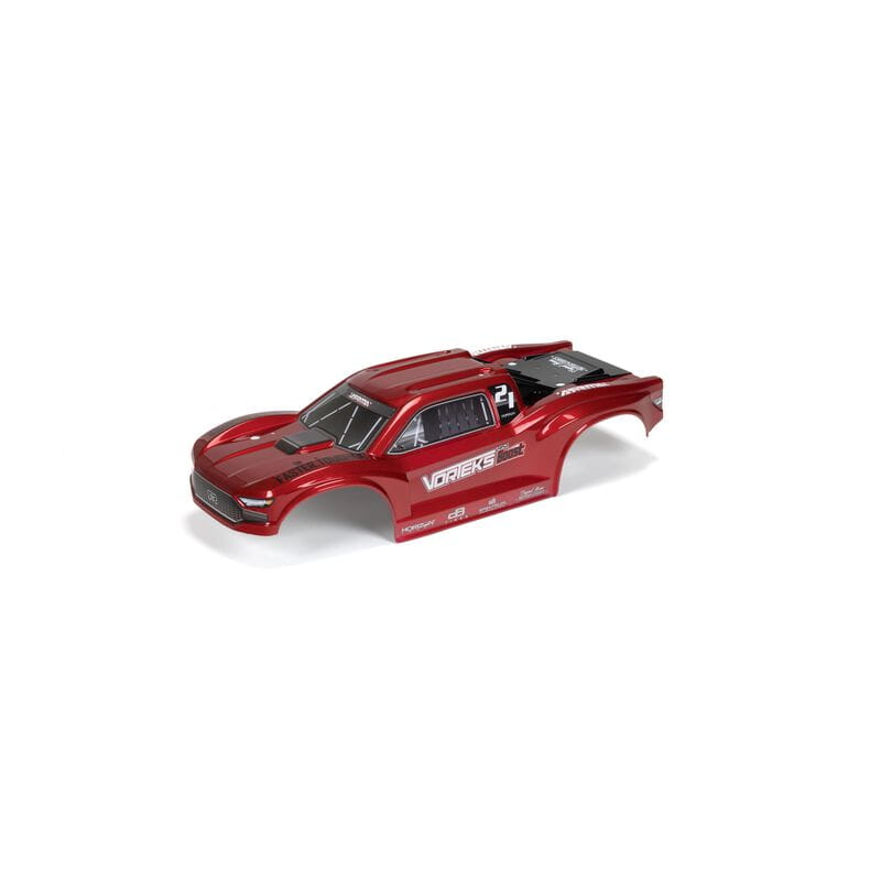 Arrma VORTEKS 4X2 Painted Decaled Trimmed Body Red - RC-Zubehoer