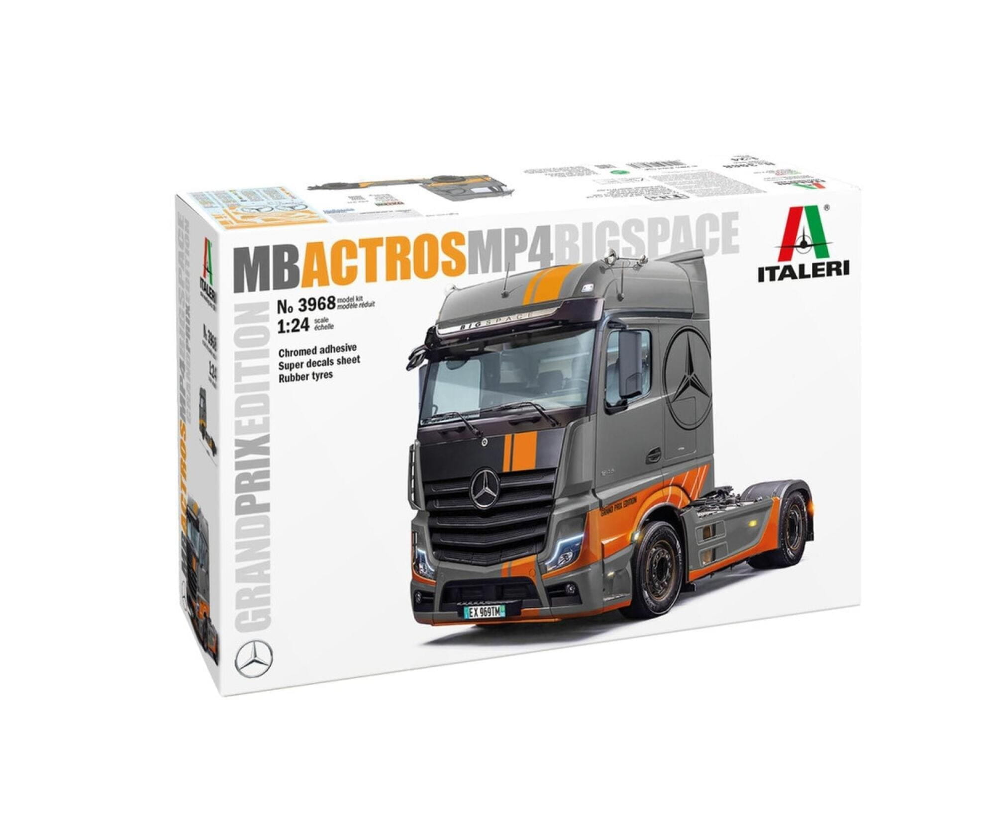Italeri 1_24 Mercedes-Benz Actros MP4 BigSpace GP E Modellbausatz_