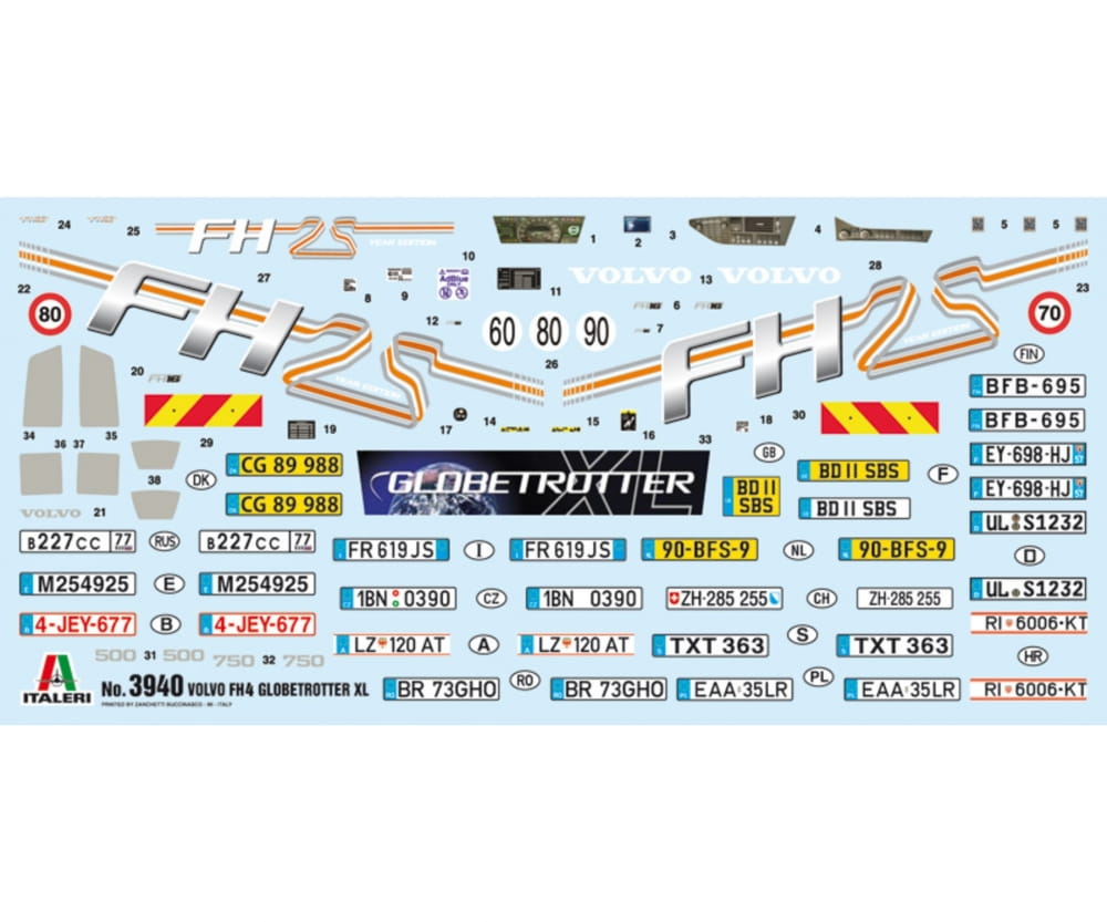 Italeri 1:24 Volvo FH4 Globetrotter XL Truck LKW Plastik Modellbau Bausatz