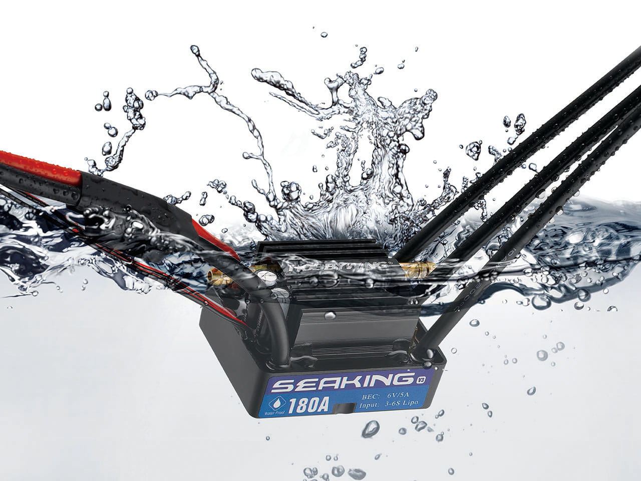 Hobbywing Seaking 180A Bootsregler V3 2-6s, 5A BEC