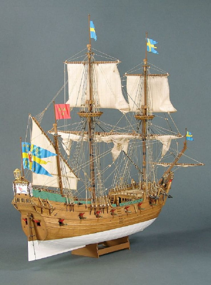 Shipyard Papegojan 1627 The 16 Gun Pinnace 1624 1:72 Laser Cut Kartonbausatz