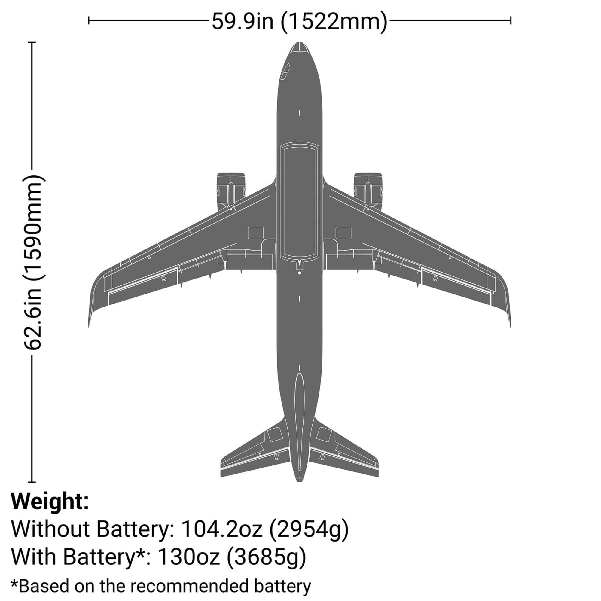 E-flite Airbus A320neo Twin 64mm EDF PNP - RC Flugzeug Modell E-flite Airbus A320neo Twin 64mm EDF PNP Modell im Flug