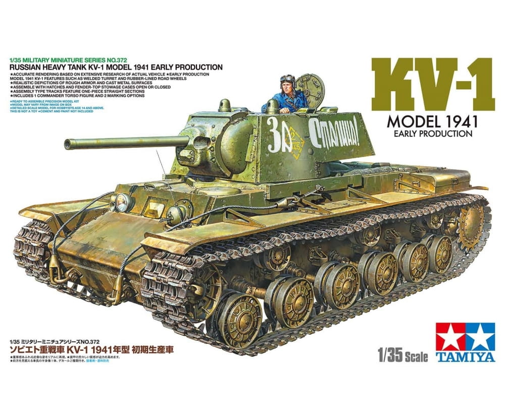 Tamiya 1_35 Russischer Panzer KV-1 1941 Modellbausatz_