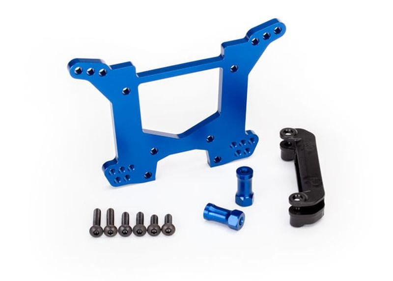 Traxxas Alu Dämpferbrücke  hi blau eloxiert