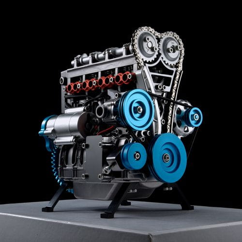 Thicon Motor 4-Zylinder Metall Bausatz Motorblock in grau Thicon Motor 4-Zylinder Metall Bausatz Motorblock in grau