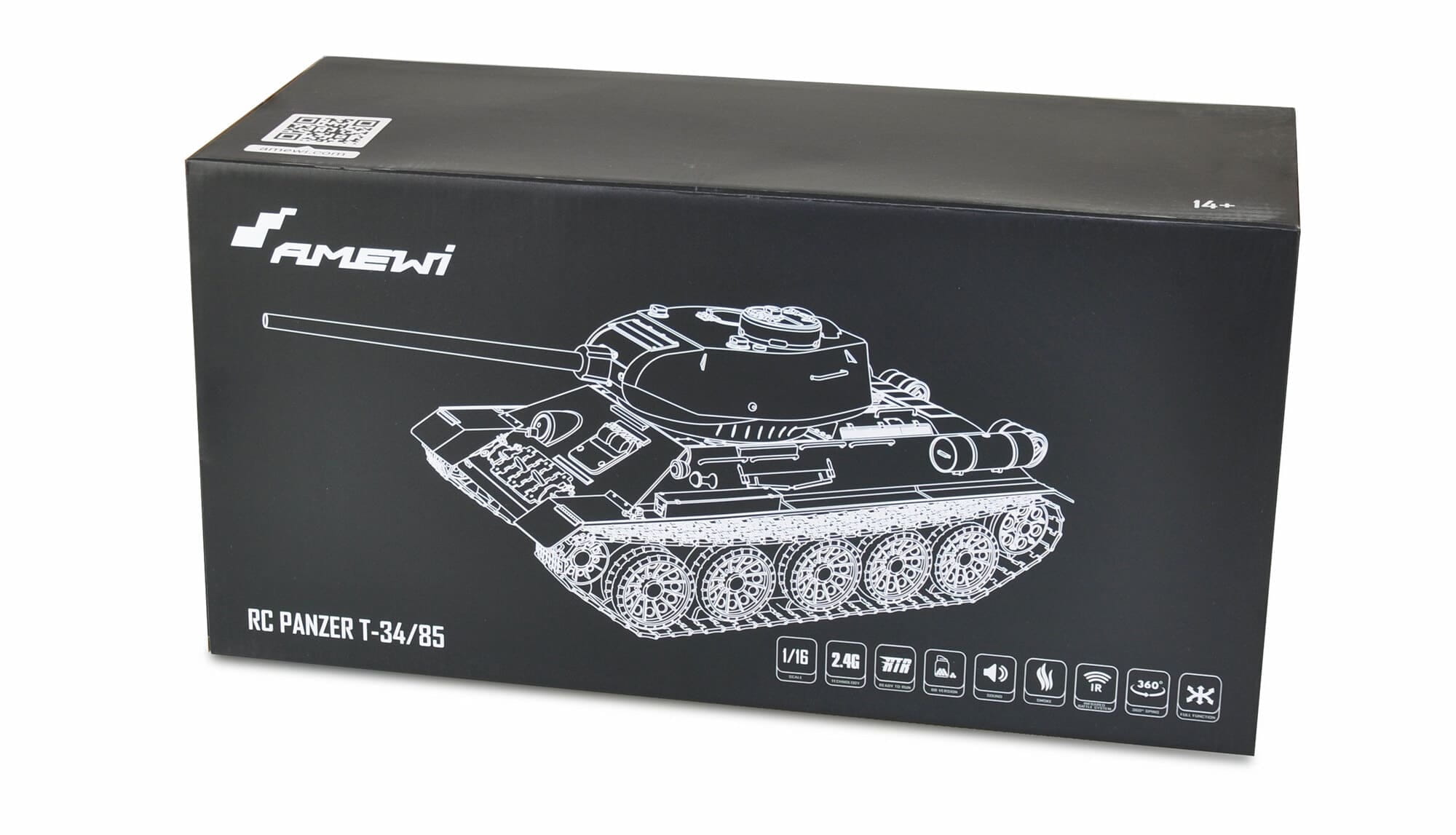 Amewi RC Panzer T-34_85 1_16 mit BB- und IR-Schuss