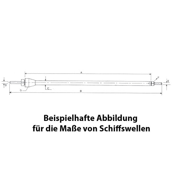 Krick Schiffswelle M4  lg 290mm AØ 6mm - RC-Zubehoer