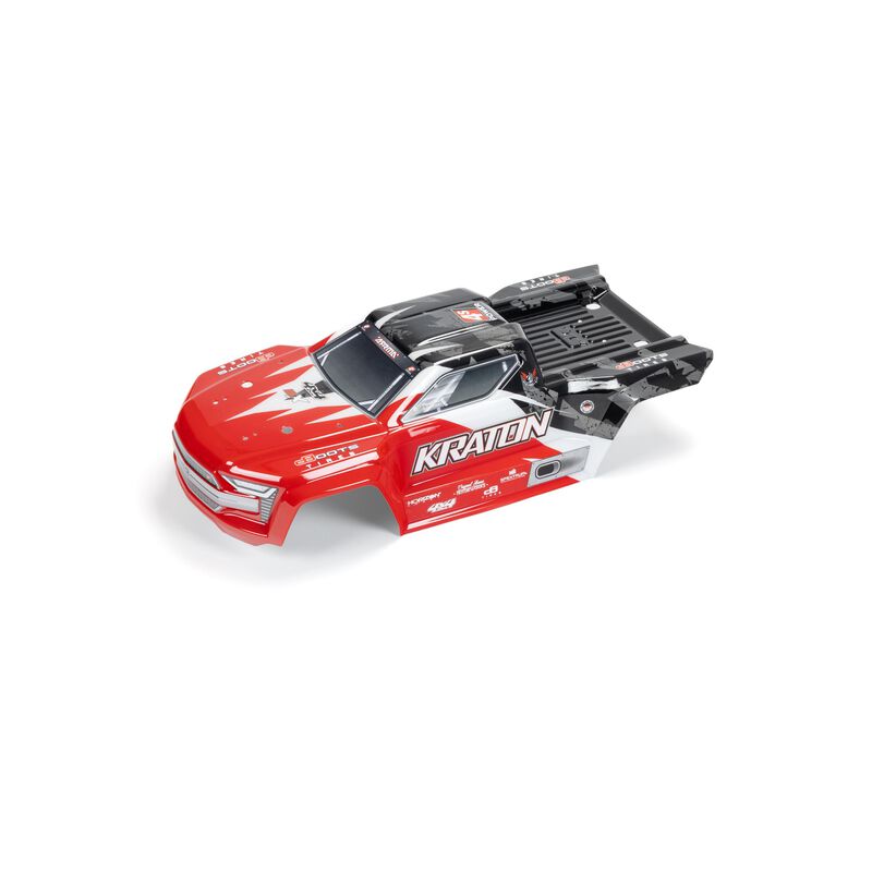 Arrma Lackiert Aufgeklebt fertige Karosserie Red_Black_ Kraton 4x4 - RC-Zubehoer