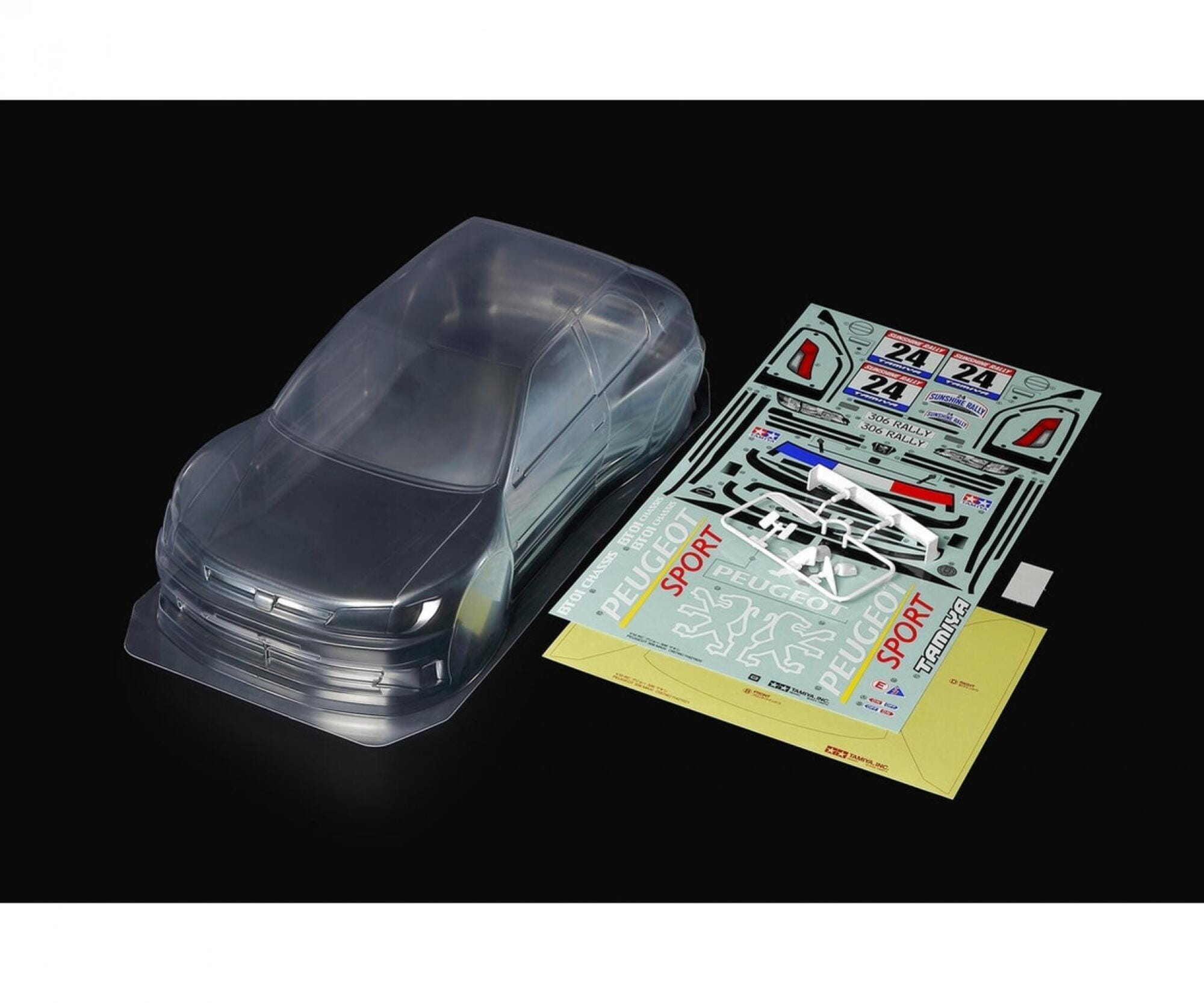 Tamiya Peugeot 306 Maxi Karosserie 1_10 Lexan unlackiert