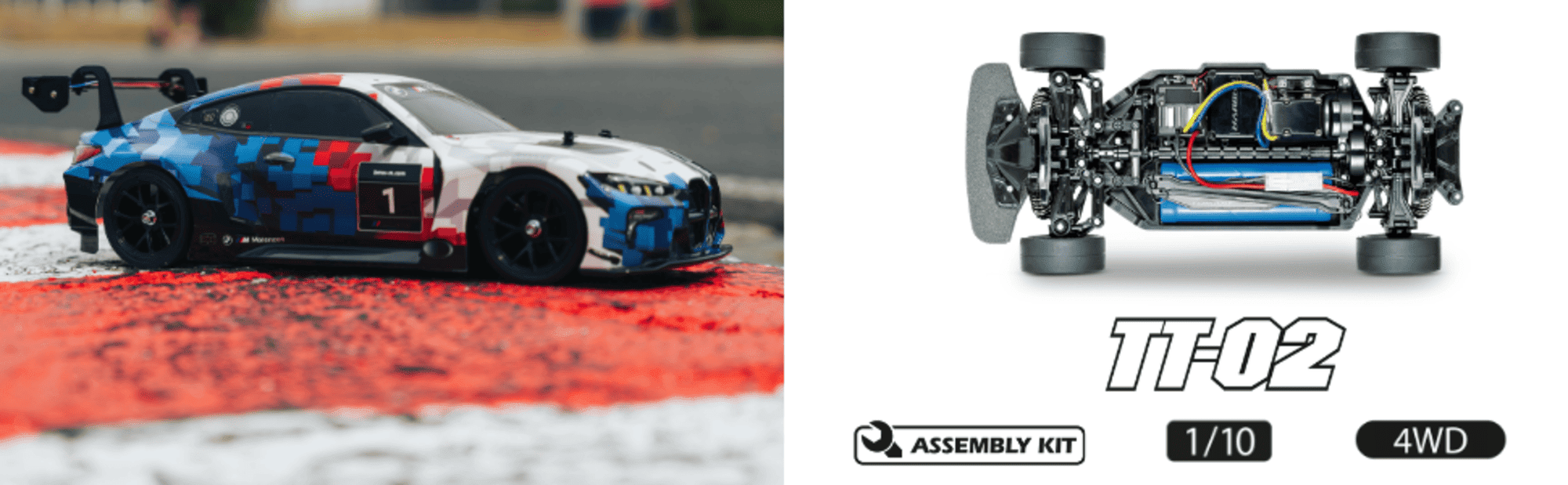 Tamiya BMW M4 GT3 EVO TT-02 RC 1_10 Bausatz