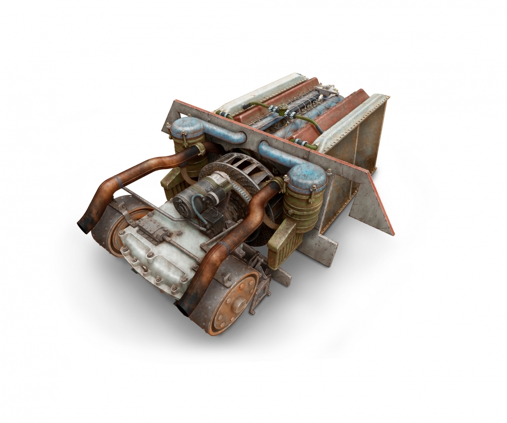 Plastikmodellbau von Miniart 1-35 t 34 motor v 2 34 m getriebeb