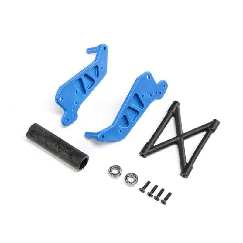 Losi Wheelie Bar Set_ Blue_ LMT - RC-Zubehoer
