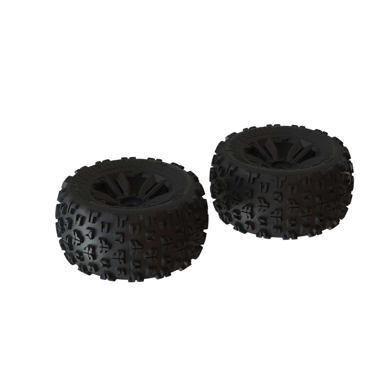Arrma Reifen Set dBoots 'Copperhead2 MT' Tire Set Black - Pair - RC-Zubehoer
