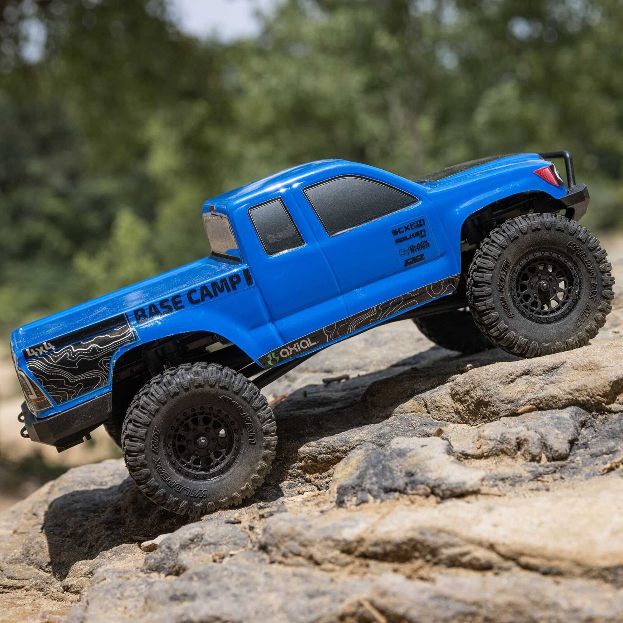 axial scx24 base camp 4wd rc rock crawler rtr blau Axial SCX24 Base Camp 4WD RC Rock Crawler RTR in Blau