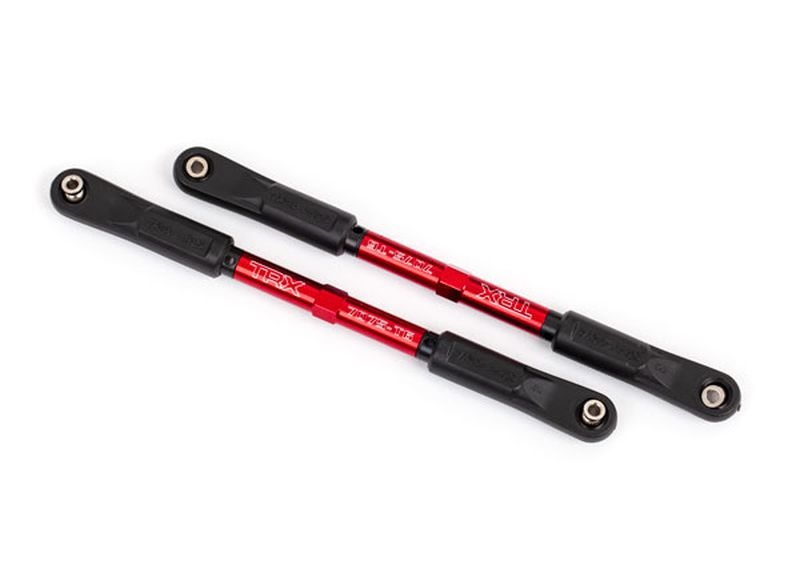 Traxxas Sturz-Links hi 144mm Alu rot mit Kugelpfannen montiert