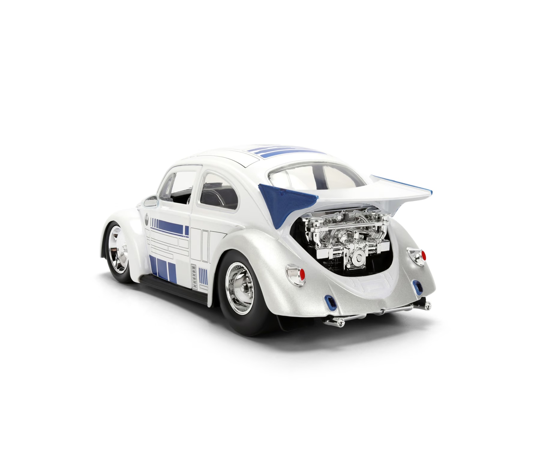 Jada Toys Star Wars R2-D2 VW Drag Beetle 1959 1_24 mit Metallfigur