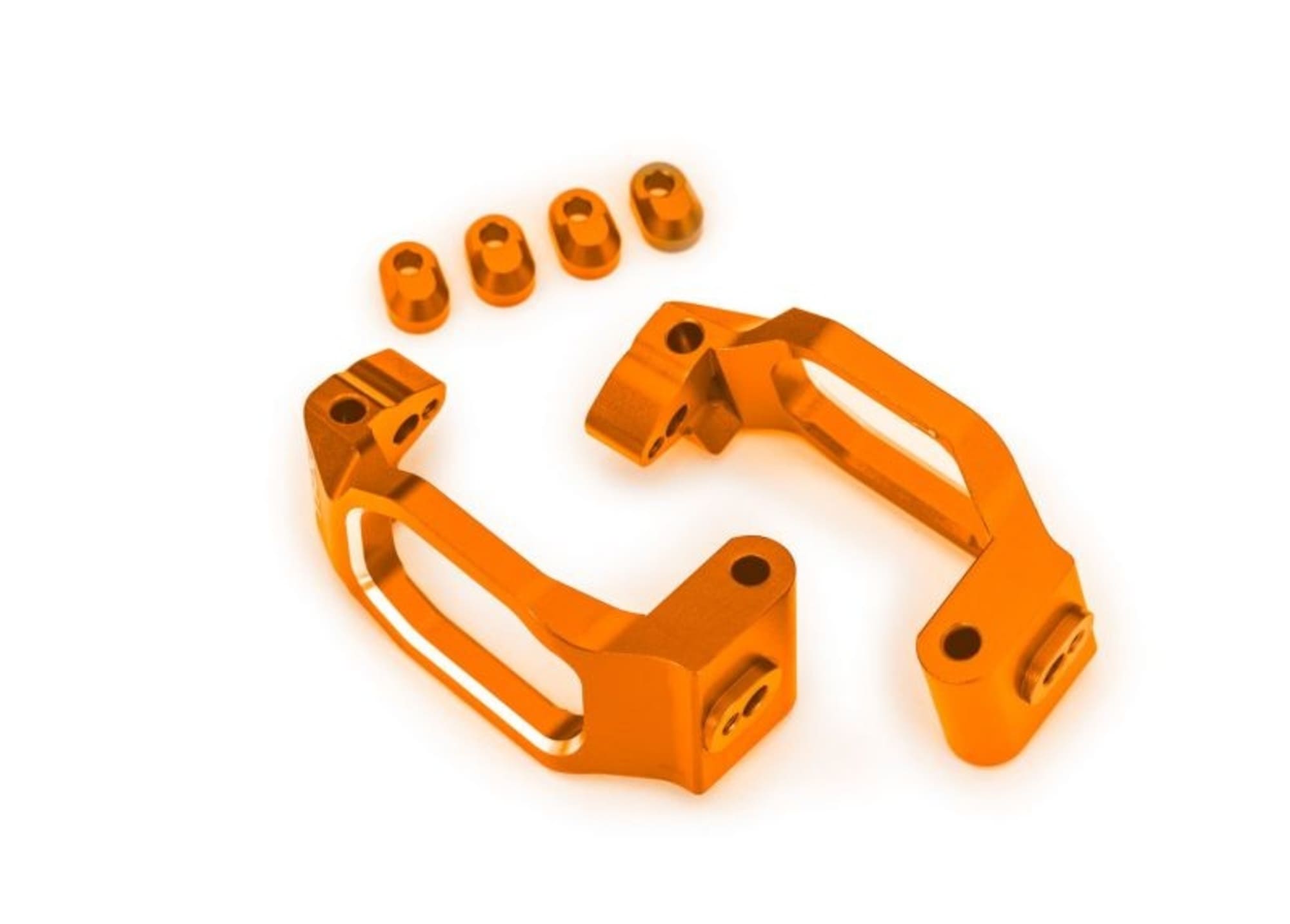 Traxxas Nachlaufblock vo Aluminium orange _2_ fuer Maxx _ Maxx Slash fuer RC Modelle