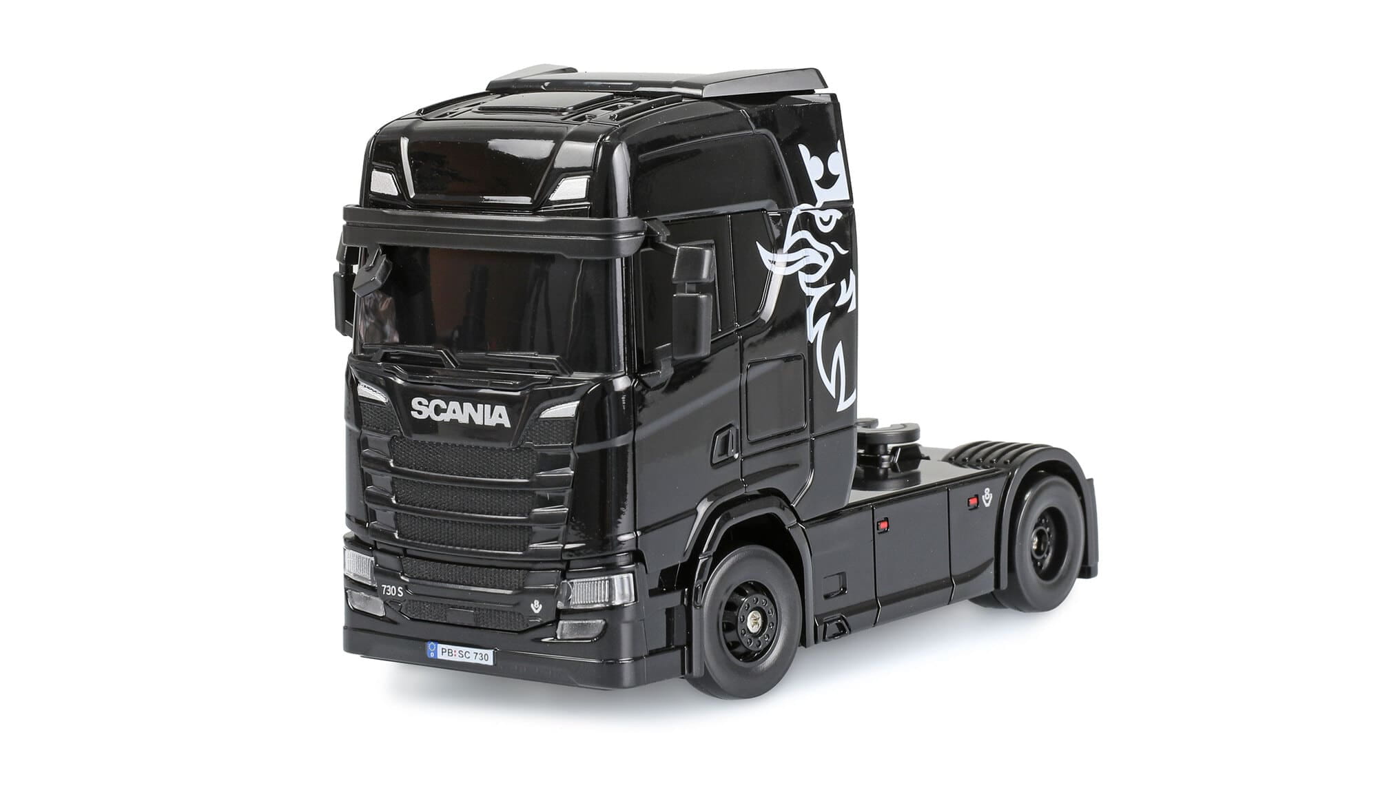 Amewi Mini Scania 730 S Kofferauflieger 4WD 1_64 RTR RC LKW Schwarz