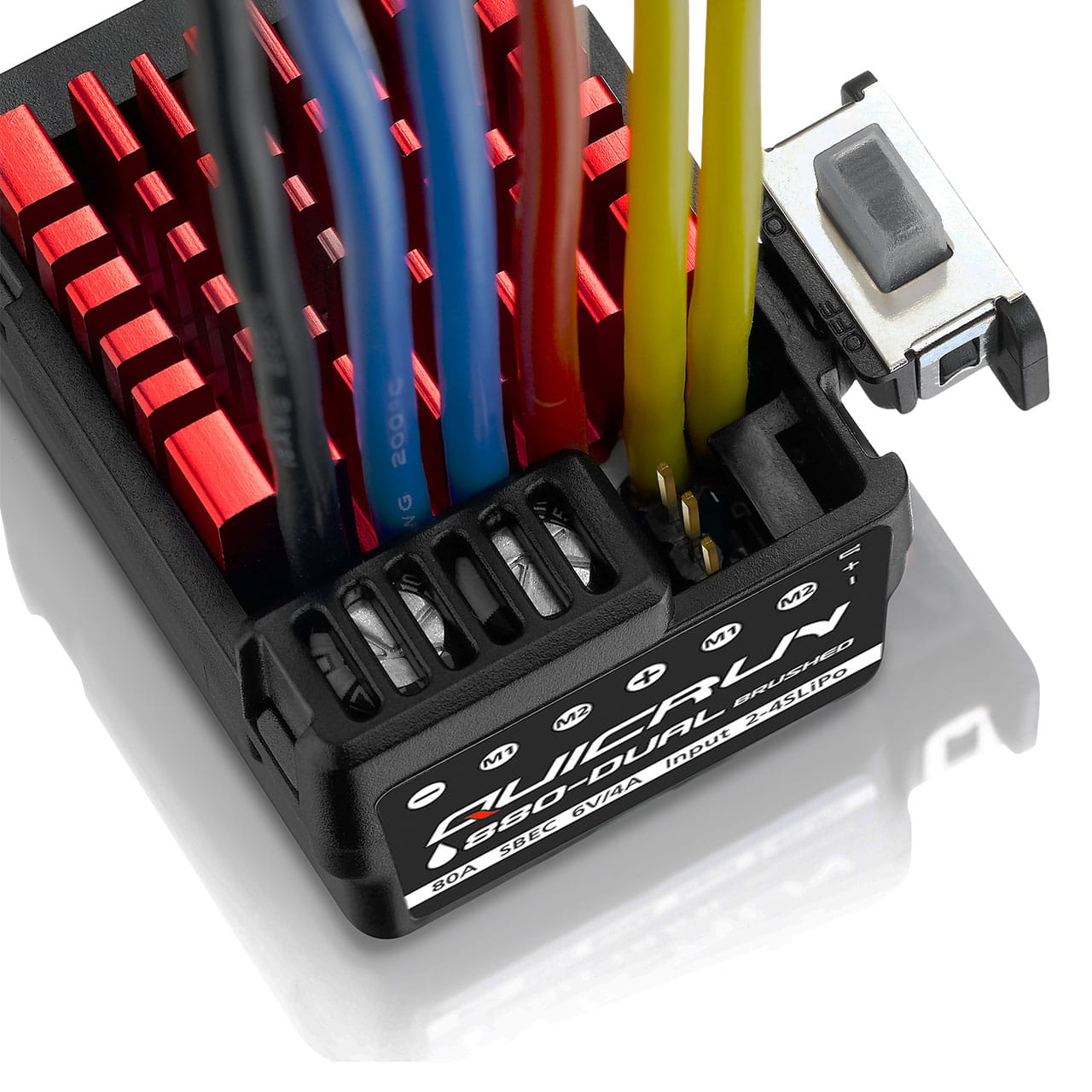 Hobbywing QuicRun 0880 Fahrregler 80A Dual Brushed Hobbywing QuicRun 0880 Fahrregler 80A fuer 1_10 und 1_8 RC-Modelle