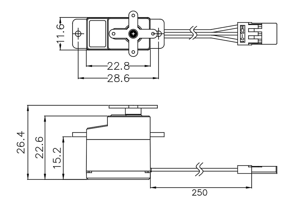 Hitec HS-53 Mini Analog Servo 2 kg