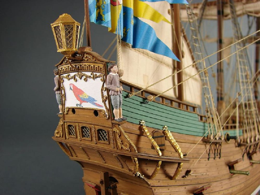 Shipyard Papegojan 1627 The 16 Gun Pinnace 1624 1:72 Laser Cut Kartonbausatz