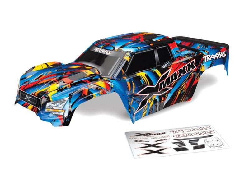Traxxas Karosserie X-Maxx Rock n' Roll (lackiert + Aufkleber) mit Tailgate
