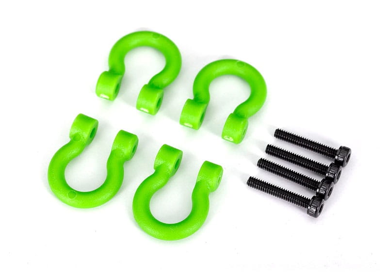Traxxas Bumper D-Rings gruen mit Schrauben v_h _4_ - RC-Zubehoer