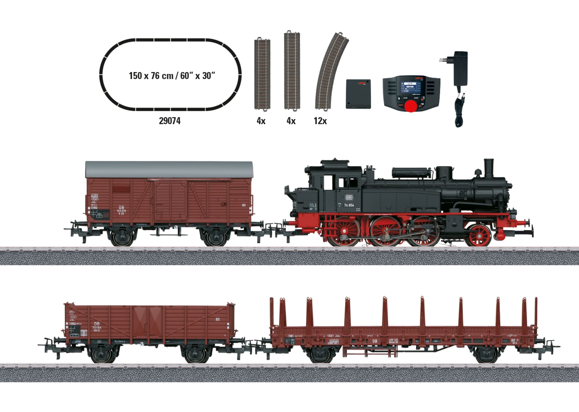 Maerklin 29074 Digital Startpackung Gueterzug Epoche III
