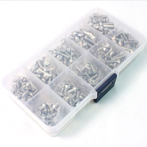Thicon M3-Schrauben-Sortiment V2A 400 Teile in Box - RC-Zubehoer