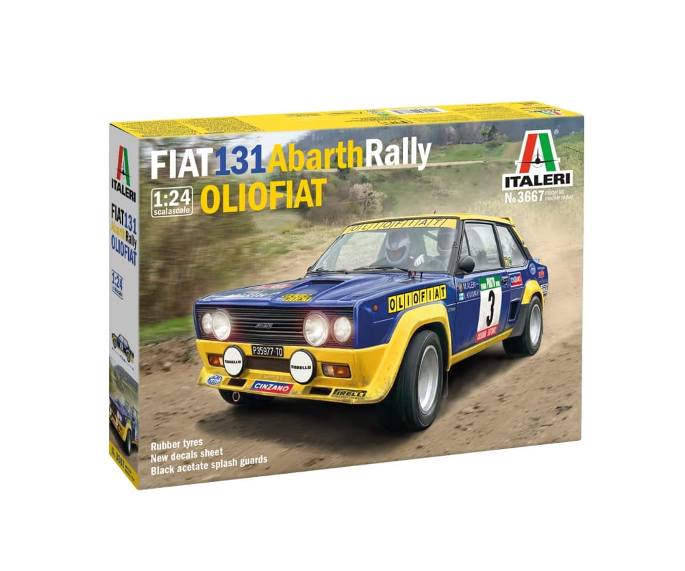 Italeri 1:24 Fiat 131 Abarth Rally  OLIO FIAT Plastik Modellbau