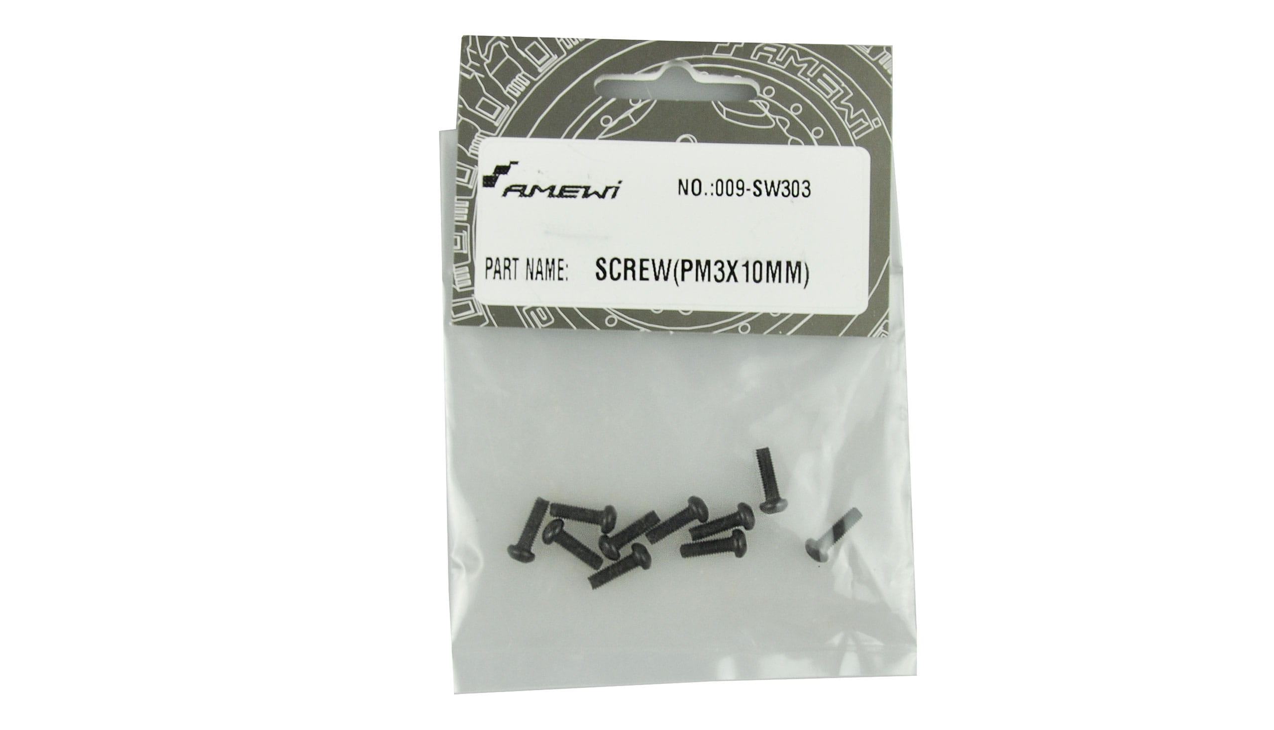 Amewi SW303 Linsenkopfschraube M3x10 mm 10 Stueck_ EVO-X 6000 - RC-Zubehoer