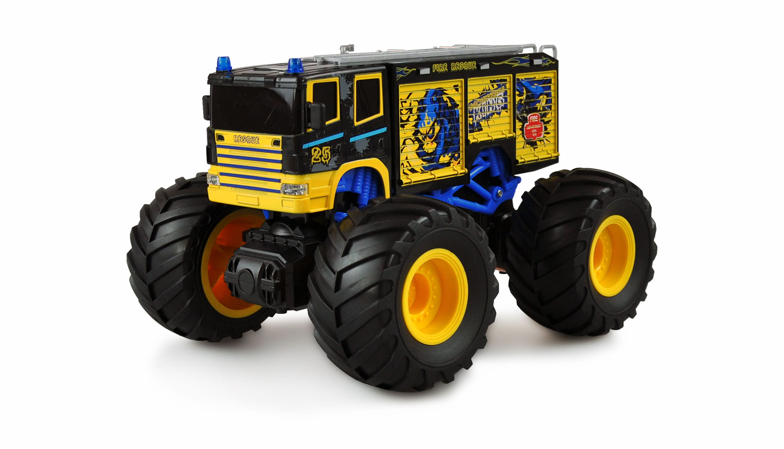 Amewi RC Monster Feuerwehr Truck 1:18, RTR blau