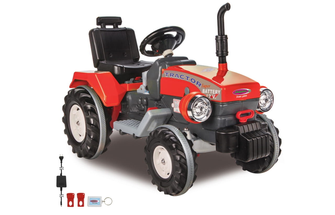 Jamara Ride-on Elektro Kinder Traktor Power Drag rot 12V