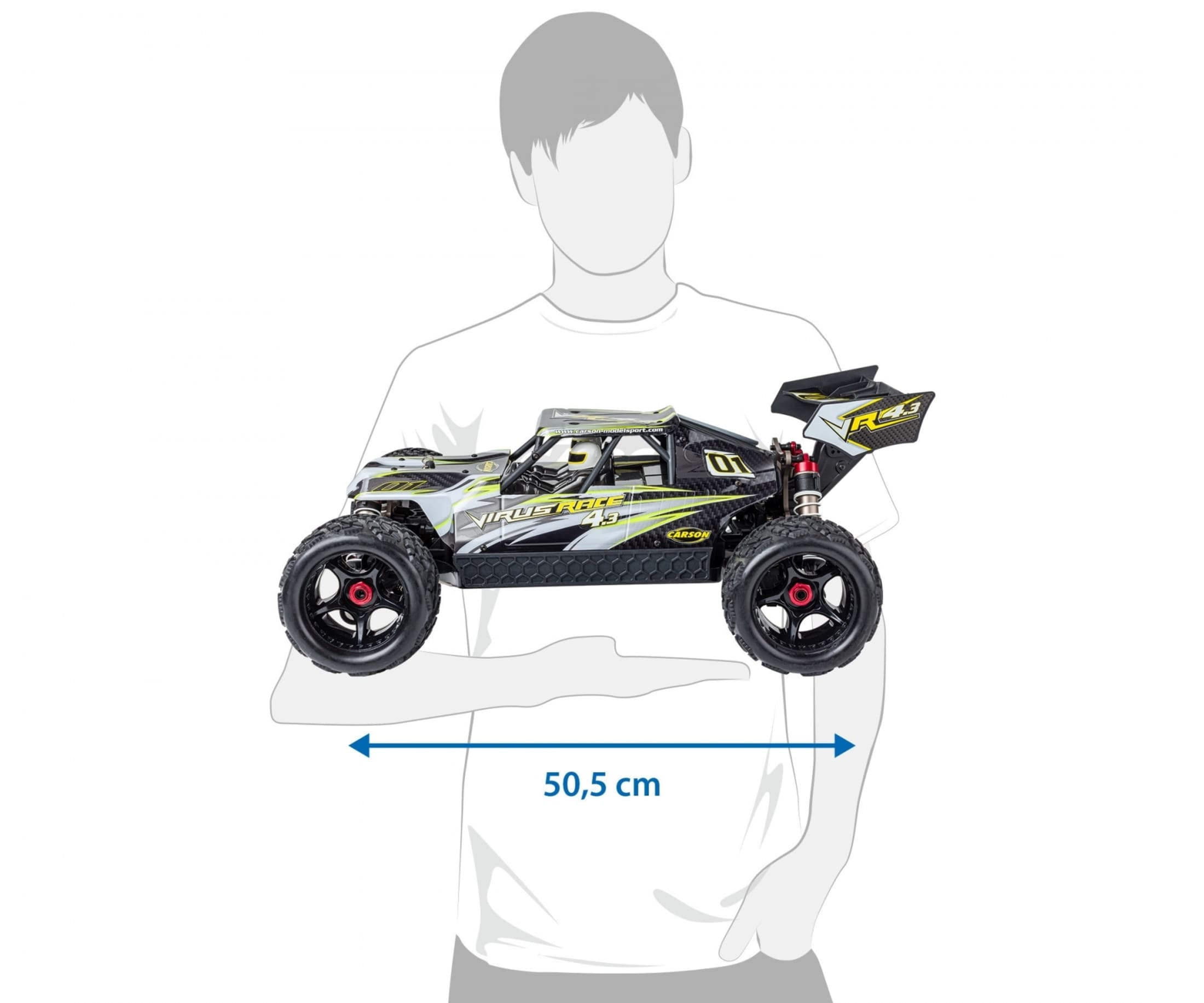 Carson RC Virus Race 4-3 1-84S Brushless Buggy