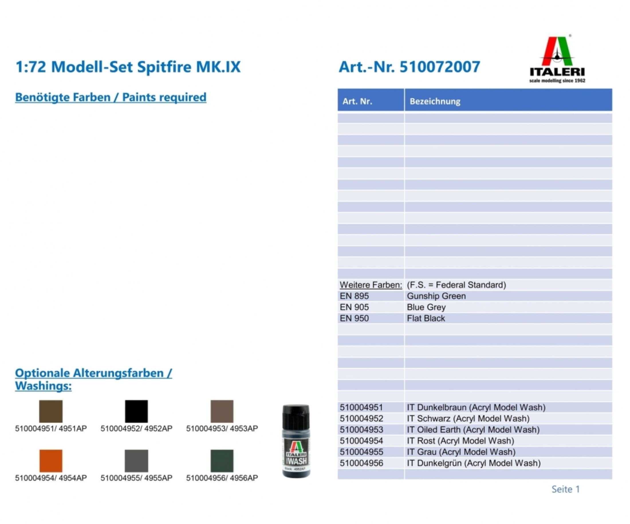 italeri-1-72-modell-set-spitfire-mk-ix-plastik-modellbausatz