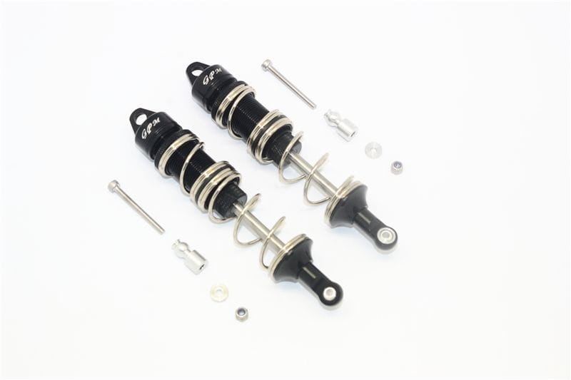 GPM Alu Daempfer 115mm vorn m. Doppelfedern schwarz fuer ARRMA Kraton_ Typhon _h__ Senton _h__ Outcast